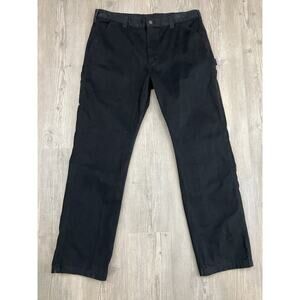 Carhartt Relaxed Fit Black Khaki Carpenter Pants Men’s Size 38x34